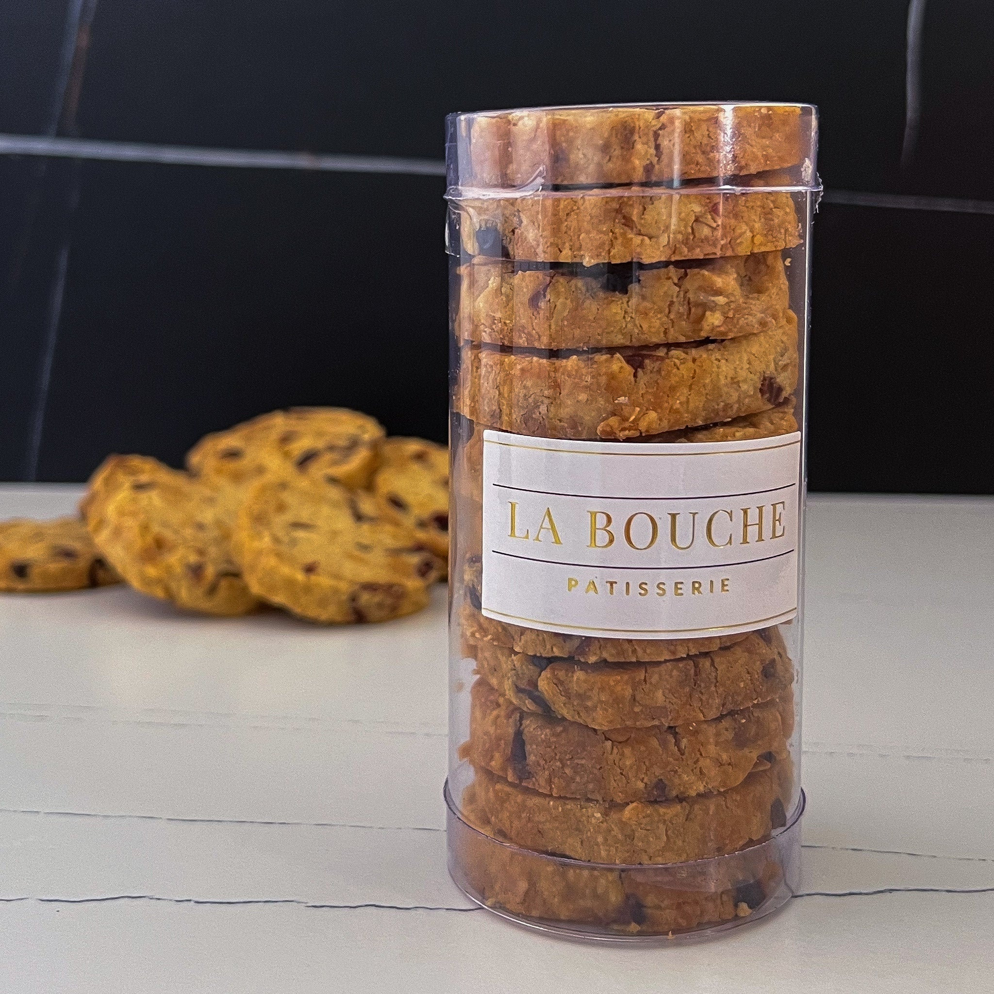 Cranberry Oat + Almond Biscuits - La Bouche